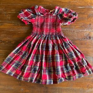 Ivy City Co Toddler Red Plaid Smocked Dress
